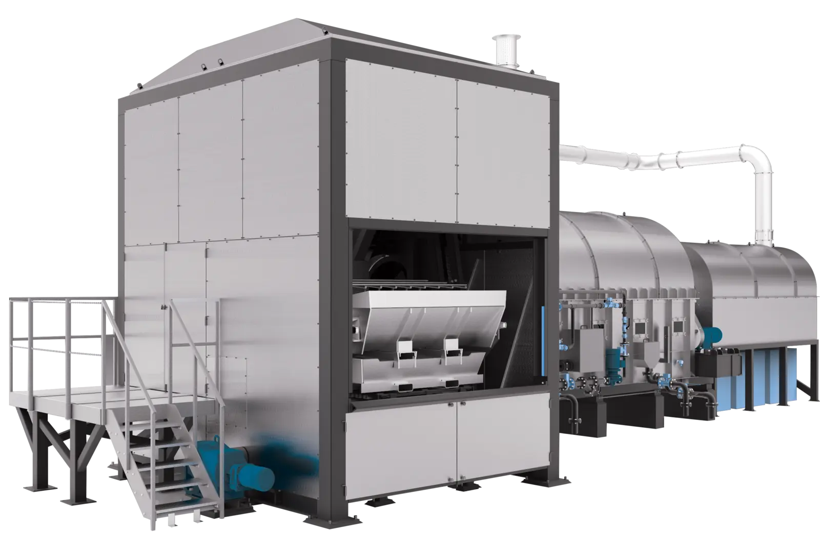 Rotary Dross Cooler — plan de la machine